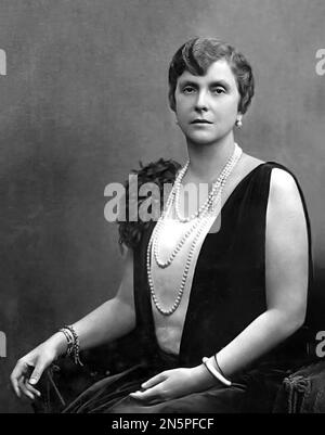 Princess Alice of Battenberg. Portrait of the mother of Prince Philip, Princess Alice of Battenberg (Victoria Alice Elizabeth Julia Marie: 1885 -1969), c. 1920 Stock Photo