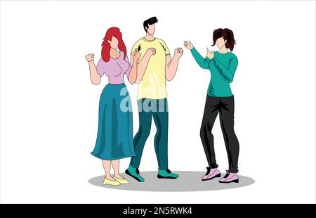 People talking each other vector Stock Vector