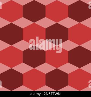 Seamless vector graphic consisting of a network of interlocking hexagons and diamonds in shades of brown. It has an autumnal feel Stock Vector