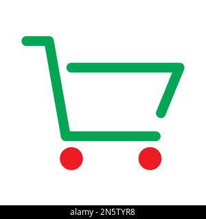 Cart icon line isolated on white background. Black flat thin icon on modern outline style. Linear symbol and editable stroke. Simple and pixel perfect Stock Vector