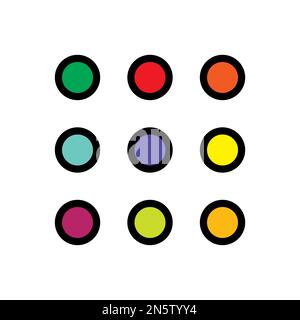 Apps icon line isolated on white background. Black flat thin icon on modern outline style. Linear symbol and editable stroke. Simple and pixel perfect Stock Vector