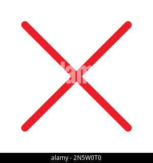 Close icon line isolated on white background. Black flat thin icon on modern outline style. Linear symbol and editable stroke. Simple and pixel perfec Stock Vector