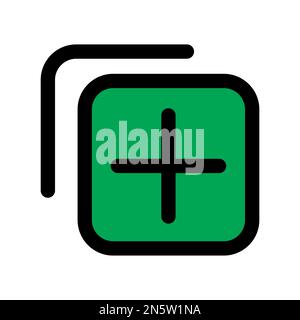 Duplicate icon line isolated on white background. Black flat thin icon on modern outline style. Linear symbol and editable stroke. Simple and pixel pe Stock Vector