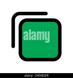 Copy icon line isolated on white background. Black flat thin icon on modern outline style. Linear symbol and editable stroke. Simple and pixel perfect Stock Vector