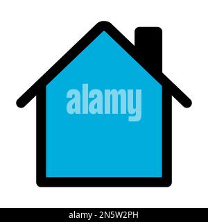 Home icon line isolated on white background. Black flat thin icon on modern outline style. Linear symbol and editable stroke. Simple and pixel perfect Stock Vector
