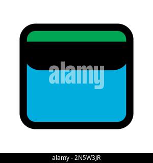 Browsers icon line isolated on white background. Black flat thin icon on modern outline style. Linear symbol and editable stroke. Simple and pixel per Stock Vector