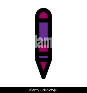 icon, vector, pencil, illustration, design, pen, symbol, line, sign, outline, office, education, write, tool, art, isolated, school, draw, drawing, do Stock Vector