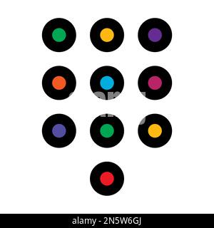 Keypad icon line isolated on white background. Black flat thin icon on modern outline style. Linear symbol and editable stroke. Simple and pixel perfe Stock Vector
