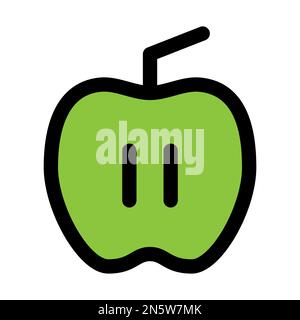 Nutrition icon line isolated on white background. Black flat thin icon on modern outline style. Linear symbol and editable stroke. Simple and pixel pe Stock Vector
