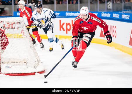 09.02.2023, Zurich, Swiss Life Arena, Beijer Hockey Games: Switzerland ...