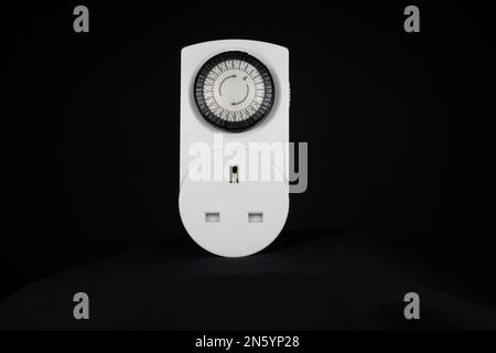 EXETER, DEVON, UK - JANUARY 17, 2023 Essential Electrical 24 hour mains timer front view Stock Photo