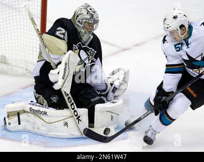 Men's Pittsburgh Penguins Marc-Andre Fleury Reebok Premier Away