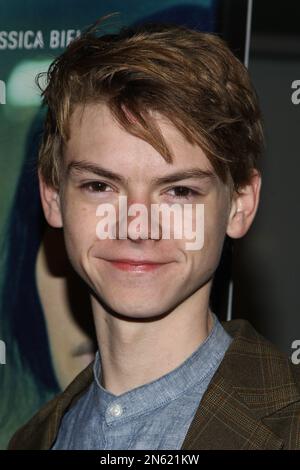 Thomas Brodie Sangster arrives at the Los Angeles premiere of