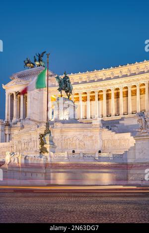 Vittorio Emanuele II National Monument in downtown Rome Italy Stock Photo