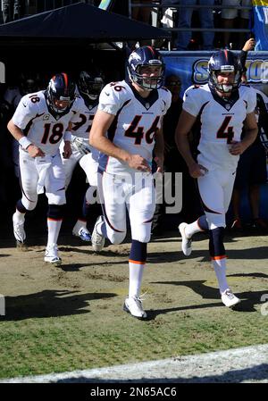 Denver Broncos long snapper Jacob Bobenmoyer (46) against the Kansas City  Chiefs of an NFL football game Sunday, December 11, 2022, in Denver. (AP  Photo/Bart Young Stock Photo - Alamy