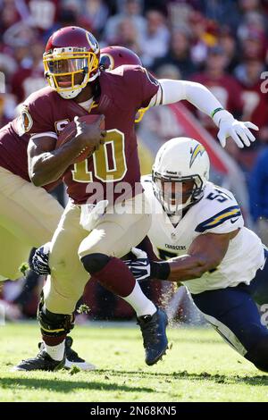 San Diego Chargers linebacker Larry English before an NFL pre-season  football game against the San Francisco 49ers Friday, Sept. 4, 2009 in San  Diego. (AP Photo/Denis Poroy Stock Photo - Alamy