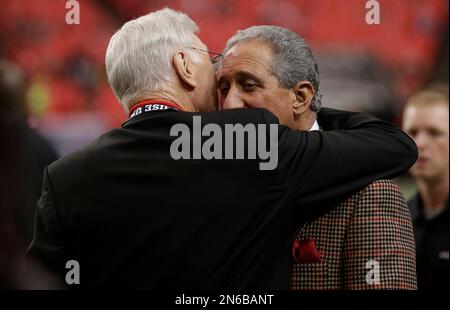 Home Depot co-founder Arthur Blank wears  There Is No Finish Line  tshirt  while running on track. Blank is now owner of the NFL Atlanta Falcons Stock  Photo - Alamy