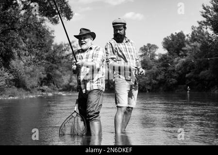 Spinning and fly fishing equipment Black and White Stock Photos & Images -  Page 2 - Alamy