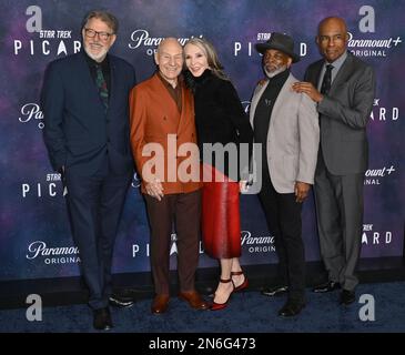 Los Angeles, USA. 09th Feb, 2023. Janathan Frakes, Patrick Stewart, Gates McFadden, Le Var Burton & Michael Dorn at the premiere for 'Star Trek Picard' at the TCL Chinese Theatre, Hollywood. Picture Credit: Paul Smith/Alamy Live News Stock Photo