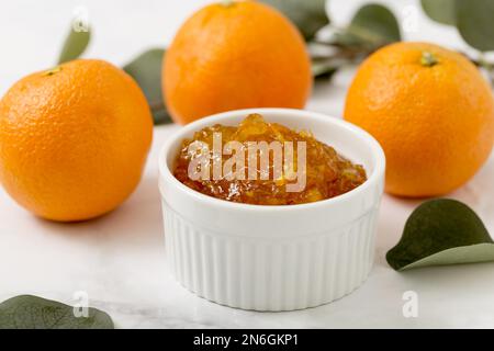 tangerine orange homemade delicious jam. Resolution and high quality beautiful photo Stock Photo