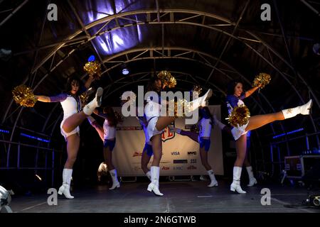 Minnesota Vikings Cheerleaders performing at NFLUK Fan Event