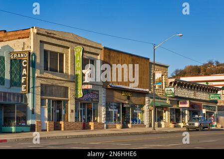 Shops on Main Street in Susanville, California, USA Stock Photo