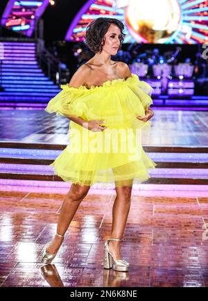 Janette Manrara seen taking part in the 'Strictly Come Dancing: The Live Tour' launch photocall at the Utilita Arena in Birmingham, UK Stock Photo