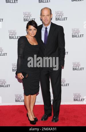 Actor Anthony Edwards and his wife Jeanine Lobell with two of their daughters out and about in ...