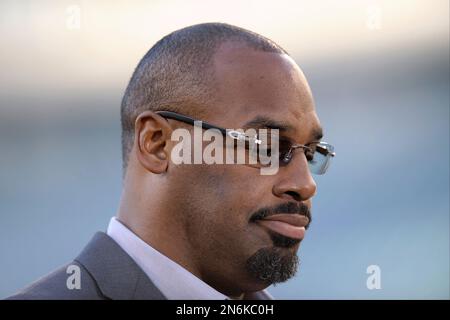 Philadelphia Eagles Donovan McNabb pauses during the team's minicamp at  their practice facility Tuesday, June 10, 2008 in Philadelphia. The  five-time Pro Bowl quarterback likely will miss the rest of the week's