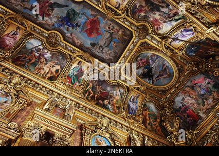 Le Grand Foyer - Opéra de Paris - Palais Garnier - France Stock Photo