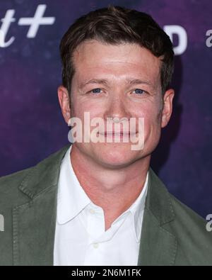 HOLLYWOOD, LOS ANGELES, CALIFORNIA, USA - FEBRUARY 09: English actor and producer Ed Speleers arrives at the Los Angeles Premiere Of Paramount+'s Original Series 'Star Trek: Picard' Third And Final Season held at the TCL Chinese Theatre IMAX on February 9, 2023 in Hollywood, Los Angeles, California, United States. (Photo by Xavier Collin/Image Press Agency) Stock Photo