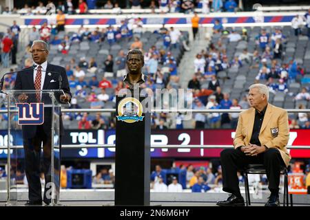 Stephen A. Perry, president of the Pro Football Hall of Fame announces the  2012 class for the Pro Football Hall of Fame during an NFL football news  conference, Saturday, Feb. 4, 2012