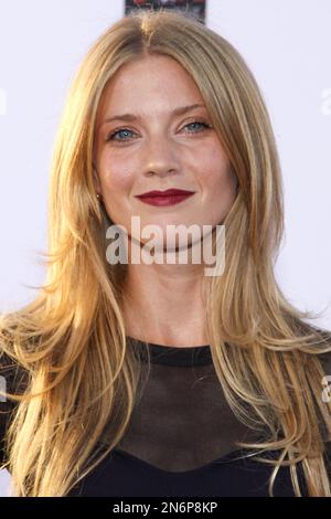 Actress Winter Ave Zoli arrives at the season 6 premiere screening of