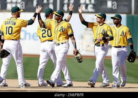 A's win on Donaldson's three-run jack 