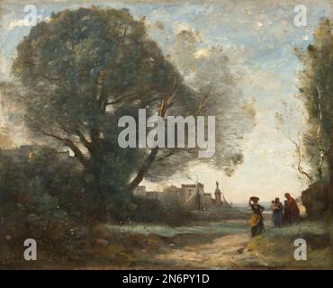 Jean-Baptiste-Camille Corot Souvenir of Terracina 1864 Stock Photo