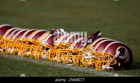 FILE - In this April 26, 2009 file photo, a Washington Redskins