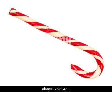caramel stick candy cutout on white background Stock Photo