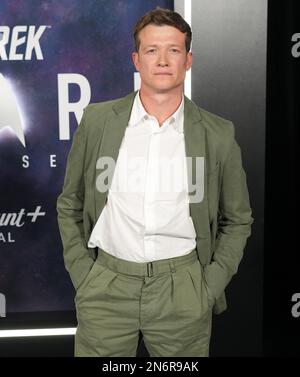 Los Angeles, USA. 09th Feb, 2023. Ed Speleers arrives at the Paramount  Original Series' STAR TREK: PICARD Final Season Premiere held at the TCL Chinese Theatre in Hollywood, CA on Thursday, February 9, 2023. (Photo By Sthanlee B. Mirador/Sipa USA) Credit: Sipa USA/Alamy Live News Stock Photo