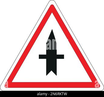 Road sign: Priority road Stock Vector