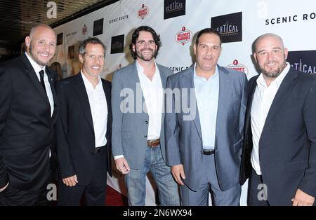 Kevin Goetz, at left, and Rich Goldberg attends the afterparty for the ...