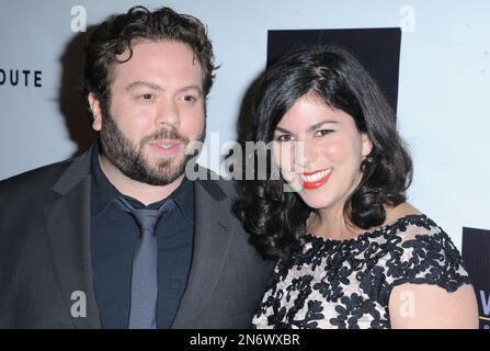 Dan Fogler, at left, and his wife, Jodi arrives on the red carpet for ...