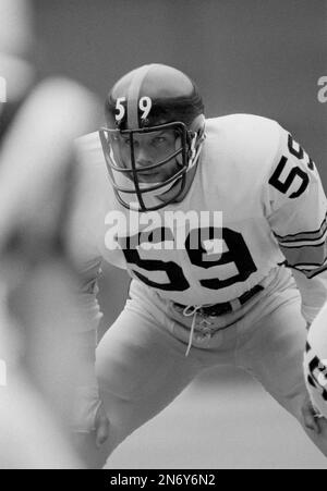 Jack Ham (59) of the Pittsburgh Steelers is shown in August 1973. (AP  Photo/Harry Cabluck Stock Photo - Alamy