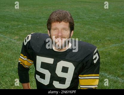 Jack Ham (59) of the Pittsburgh Steelers is shown in August 1973. (AP  Photo/Harry Cabluck Stock Photo - Alamy