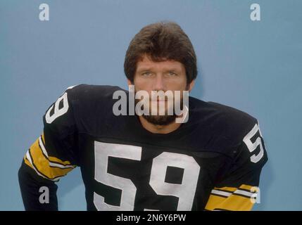 Jack Ham (59) of the Pittsburgh Steelers is shown in August 1973. (AP  Photo/Harry Cabluck Stock Photo - Alamy