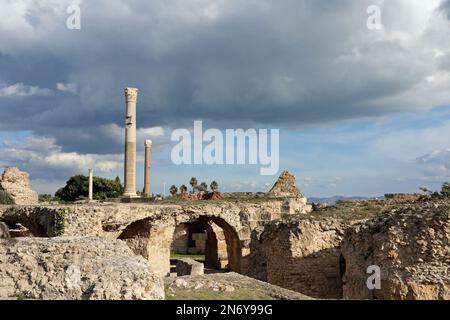Baths of Antoninus at Carthage Stock Photo