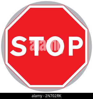 Manually operated temporary stop sign used when the road work are small ...