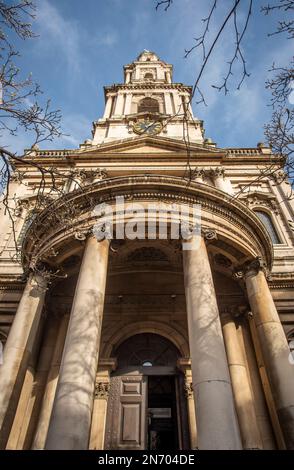 St Mary Le Strand church on The Strand, London, UK Stock Photo