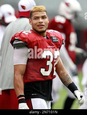 Arizona Cardinals Tyrann Mathieu #32 in pursuit for the football during the  NFL game against the St. Louis Rams at the Edward Jones Dome in St. Louis  MO., Sunday, Sept. 8, 2013. (