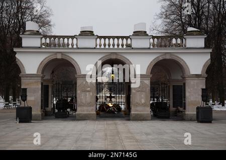 Tomb of the Unknown Soldier in Piłsudski Square, Warsaw Stock Photo