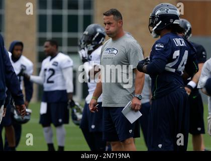 Seattle Seahawks tight end Will Dissly (89) walks on the field during the  NFL football team's training camp, Thursday, July 27, 2023, in Renton,  Wash. (AP Photo/Lindsey Wasson Stock Photo - Alamy